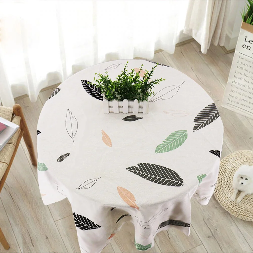 Nappe Ronde Diamètre Feuille D’Automne Nappe Ronde Diamètre Feuille D’Automne