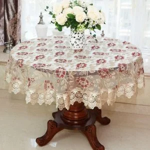 Nappe Ronde Fleur Vintage Nappe Ronde Fleur Vintage