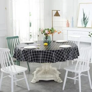 Nappe Ronde Toile Cirée Noire Nappe Ronde Toile Cirée Noire