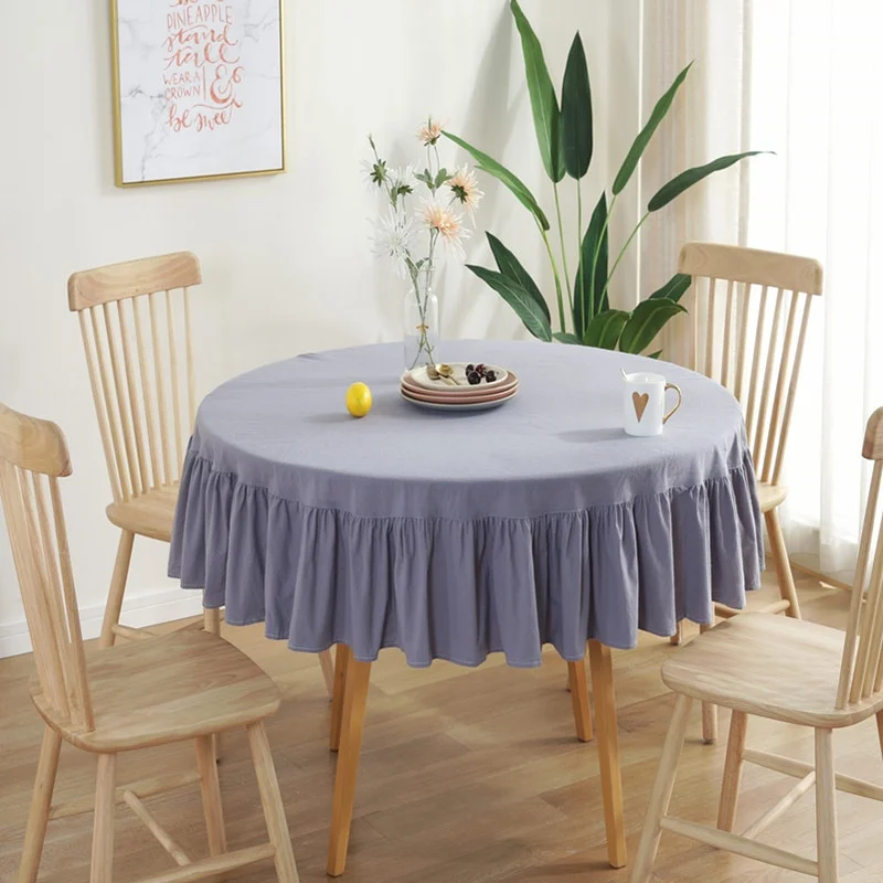 Nappe Ronde Design Grise Nappe Ronde Design Grise