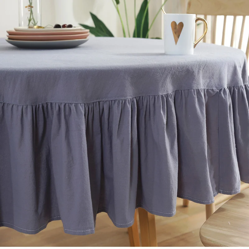 Nappe Ronde Design Grise Nappe Ronde Design Grise