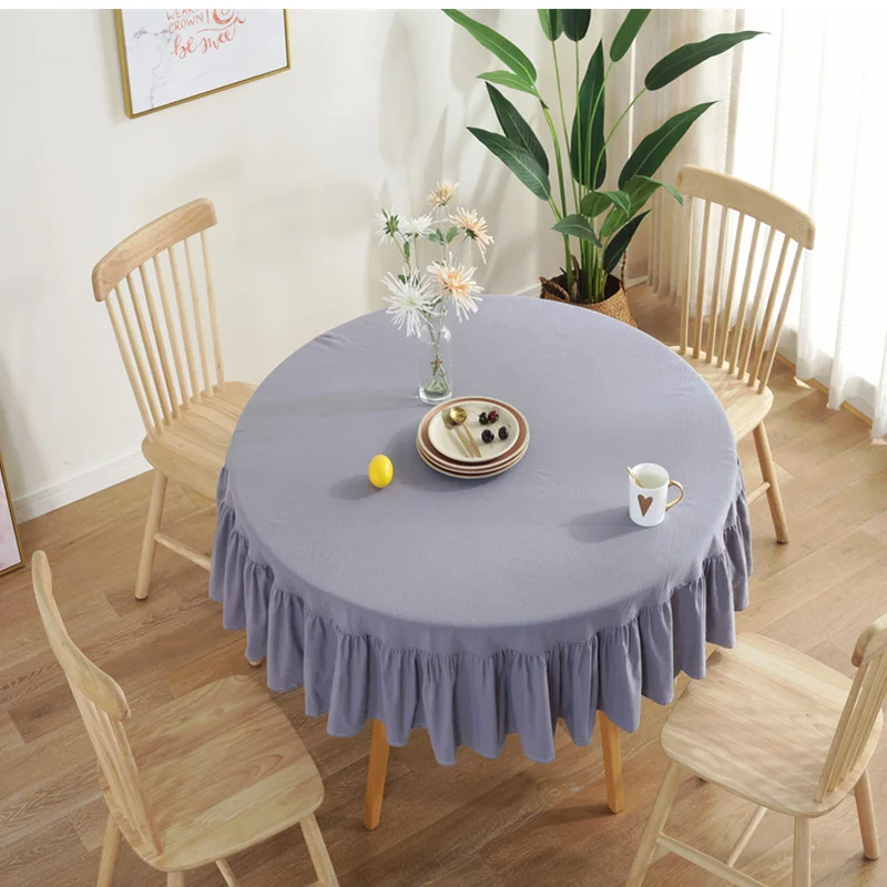 Nappe Ronde Design Grise Nappe Ronde Design Grise