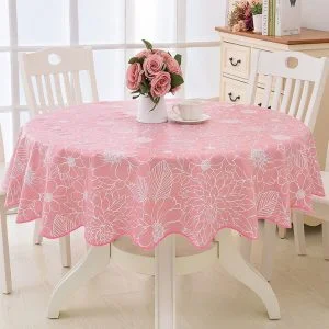 Nappe Ronde Rose Vintage